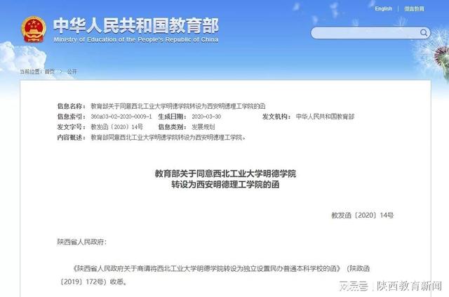 西安工业大学明德学院，陕西有哪些大学？陕西所有的大学名单汇总（独立学院为何即将“落幕”）