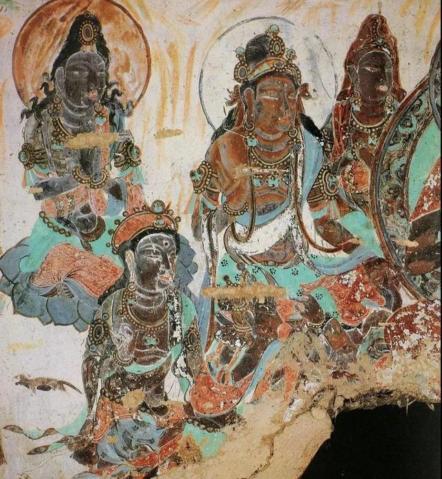 敦煌壁画图片大全，敦煌飞天壁画高清图（敦煌壁画对于中国画坛的影响）