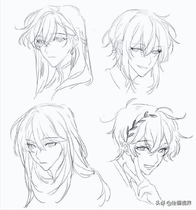 漫画头发怎么画，漫画中头发的画法（美感与性格的集中体现）