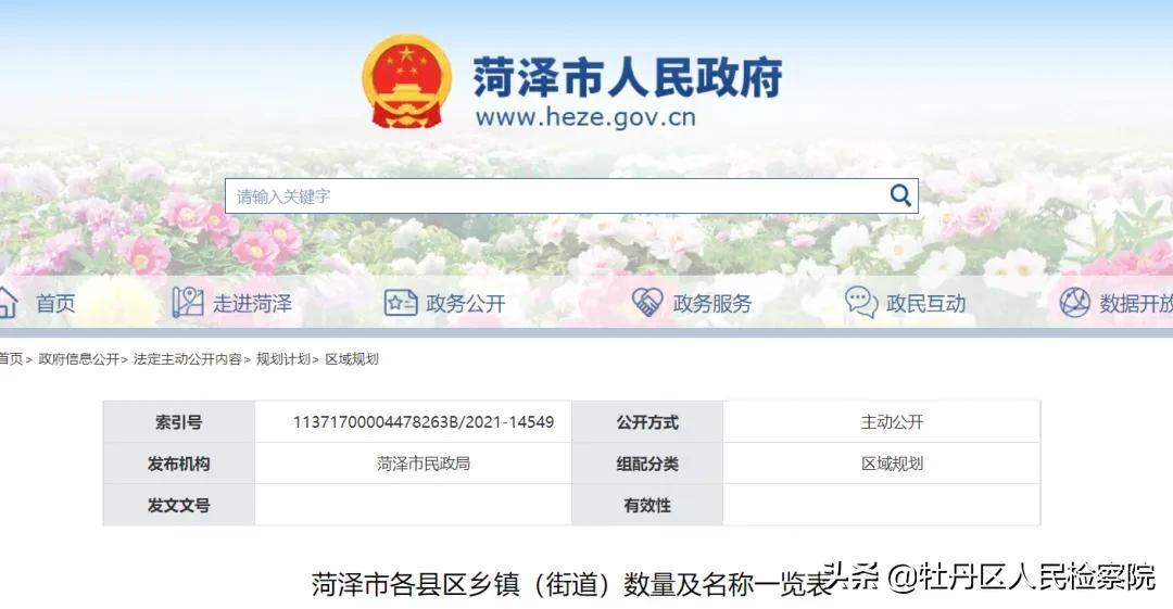 菏泽有几个县(菏泽地图最新版)
