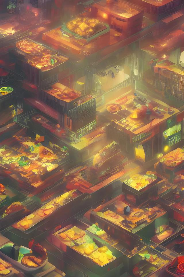 未来世界儿童画，未来世界的儿童画怎么画（看Ai绘画寻找灵感《未来广东》）