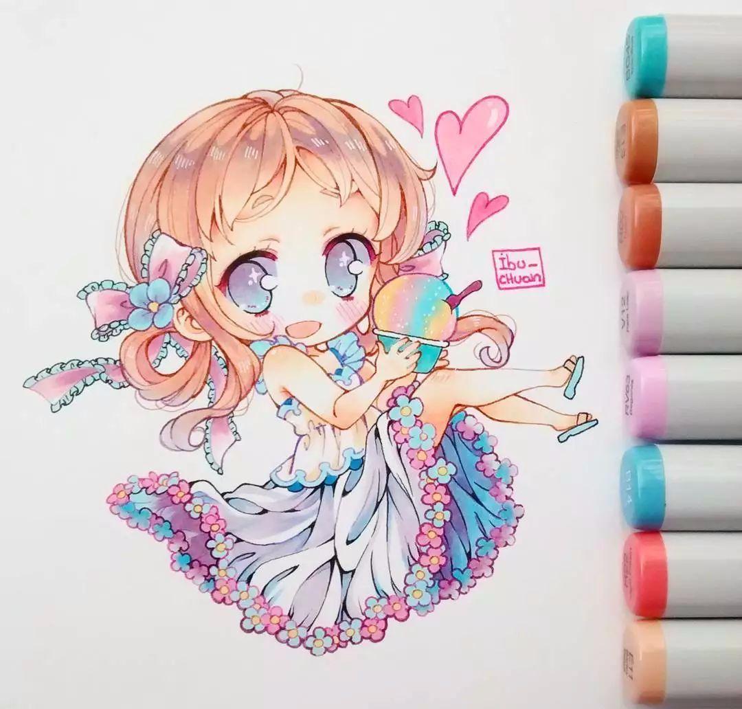 自己一直很喜欢画画从7岁起,就学会了临摹各种漫画人物14岁后就开始了