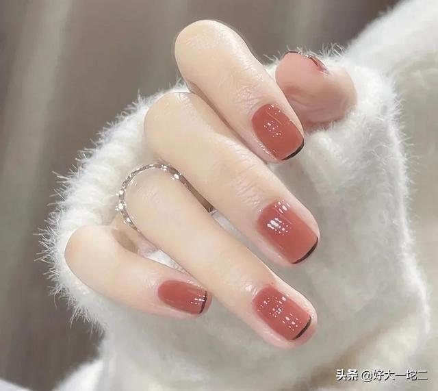 好看的显白的纯色美甲推荐，好看又显白系列美甲