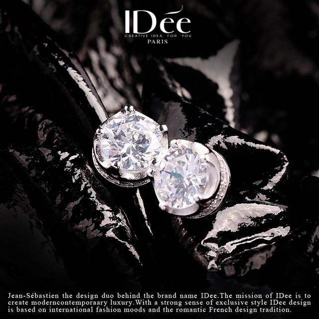 银耳钉的鉴别方法介绍，怎么分辨是不是银耳钉（越是经典——法国IDee闪钻银耳钉情侣款配饰）