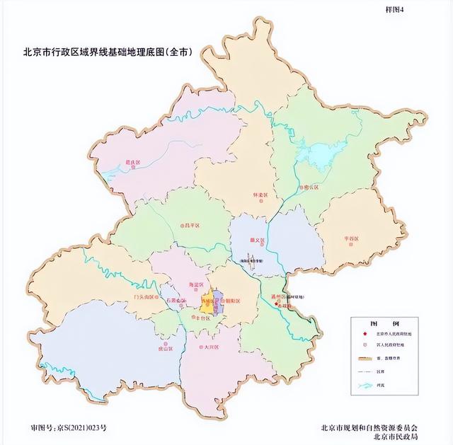 北京现在新的城区划分，最新版北京市行政区域高清地图来啦