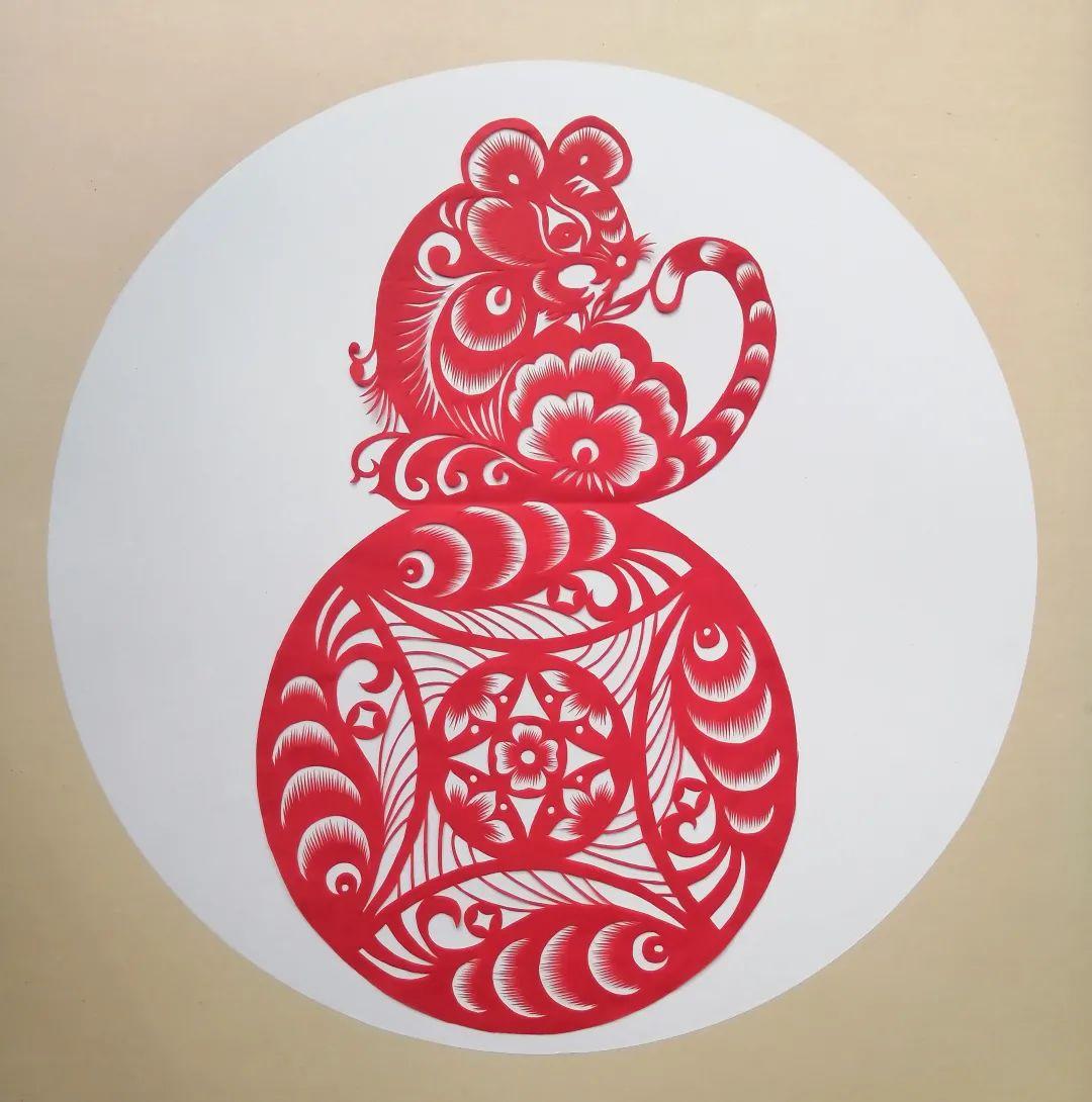 剪纸虎图案,东营民间艺术家霍文红虎年生肖创意剪纸作品欣赏 - 玉三网