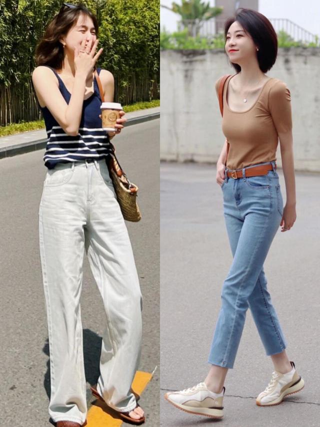 牛仔裤的款式，牛仔裤的款式有哪些（这5种搭配一套比一套洋气）