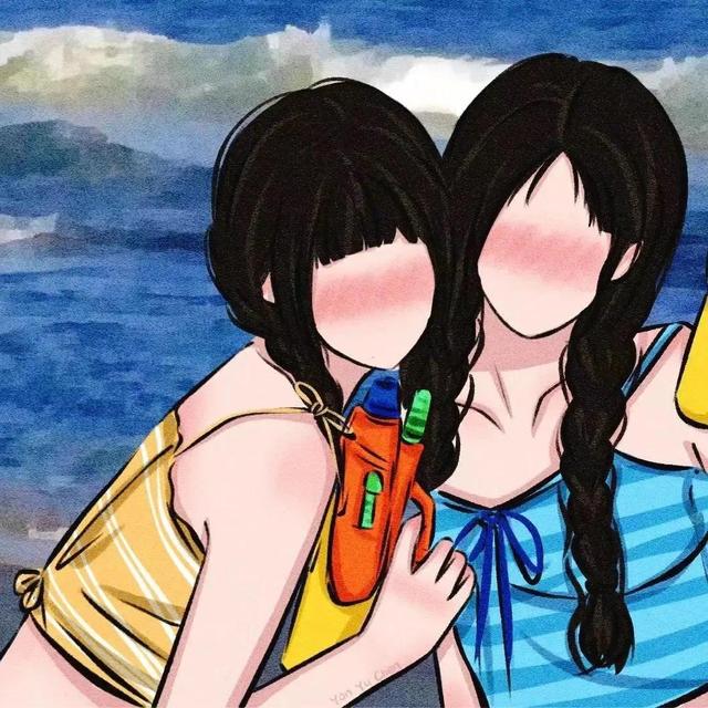 玲娜贝儿星黛露闺蜜头像，闺蜜头像系列?星黛露与玲娜贝儿✨?画师:别抢我的烧烤（微信闺蜜头像，苦短／甜长）