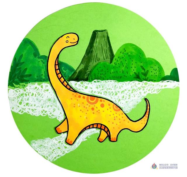 火龙怎么画，吓死人的立体画（综合创意画--重回恐龙时代）