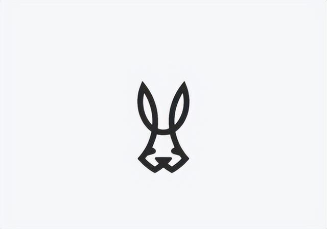 关于兔子元素logo图形设计，一组灵动的兔子元素标志设计