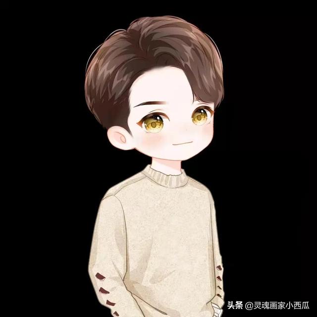 可爱男生动漫头像微信，可爱男生动漫头像（手绘的男士卡通微信头像）