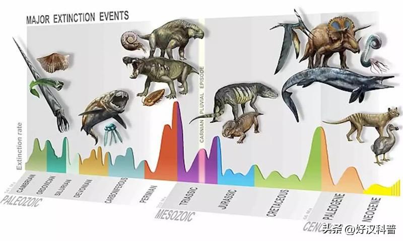 地球史上最惨烈五次大灭绝：十大恐怖古生物随之湮灭，生命演化遭遇重创