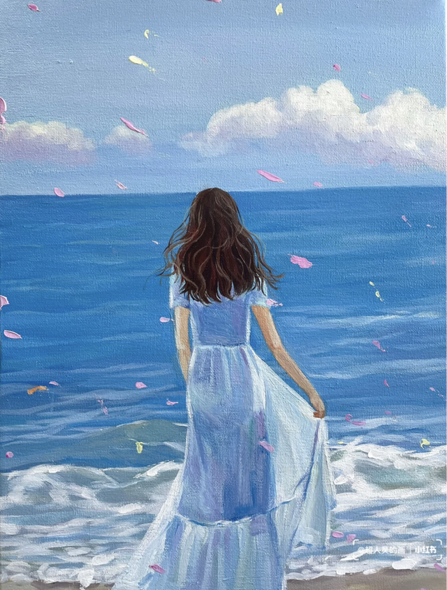 图画头像图片大全，经典绘画女生头像微信（温柔治愈女生插画头像）