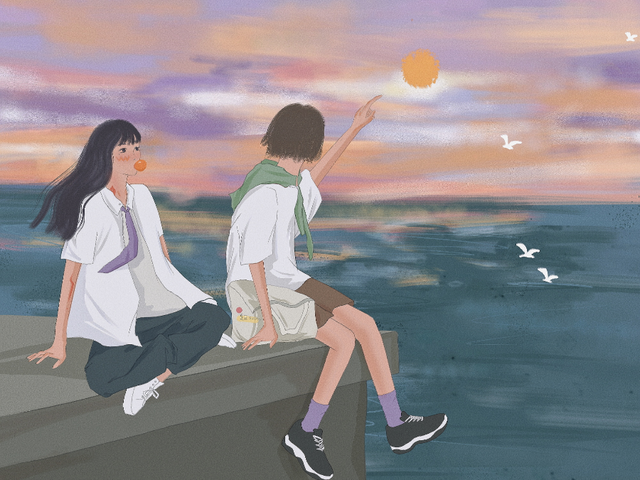 最美日落的头像微信，最美日落的头像（2022最新微信头像）