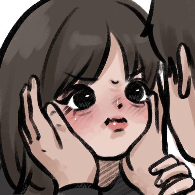 情头漫画 情侣，情侣头像丨一对两张漫画情头微信（插画风漫画风情侣头像）