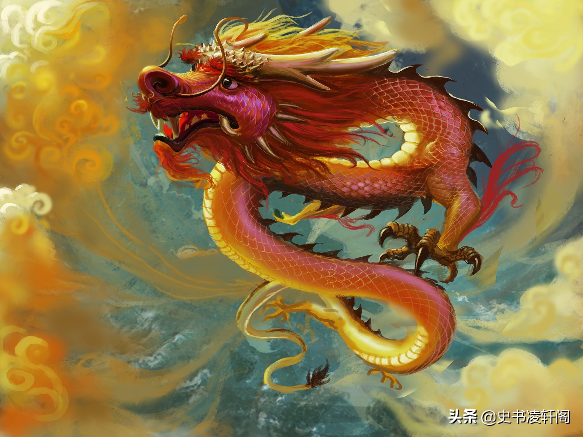 b,上古神话中的七大妖龙,其中一条有盘古血脉,有实力单挑昊天