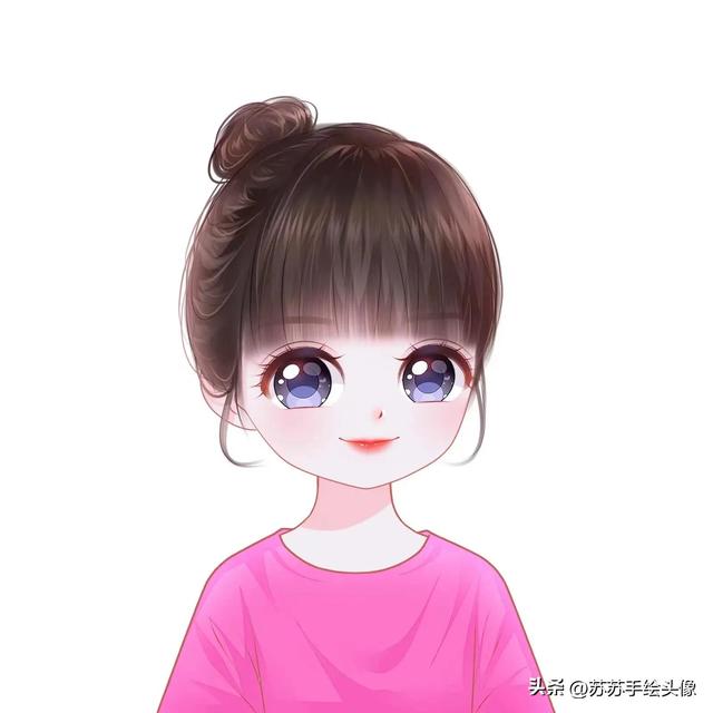 换个头像吧，超萌超可爱的女生卡通头像，八月你好