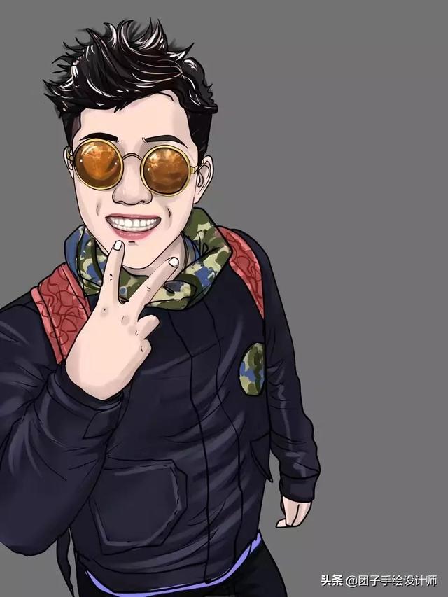帅哥动漫图片头像，帅哥卡通头像（换一换你的微信头像中年男士真人手绘卡通漫画头像）
