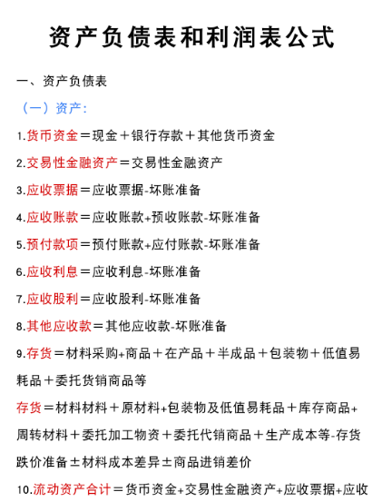 预计资产负债表，预计资产负债表法（资产负债表和利润表编制公式大全）