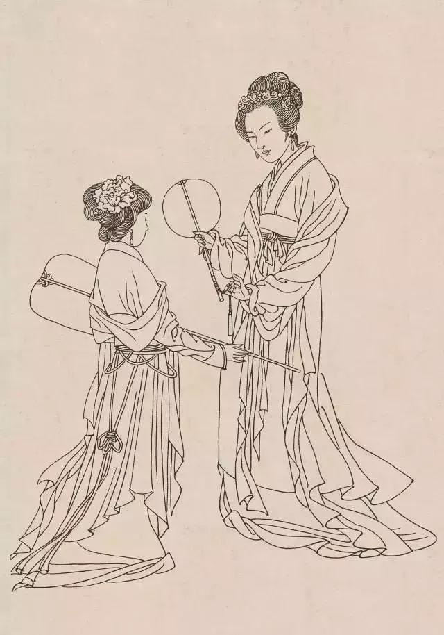 中国古代人物画，中国名画人物作品（中国古代人物白描画120幅欣赏）