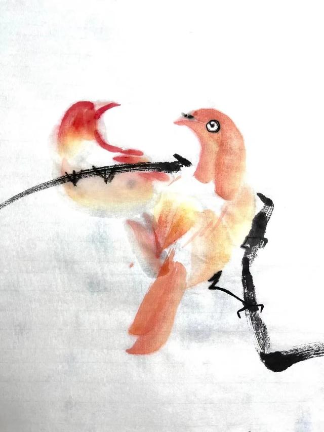 简单的鸟怎么画，如何画简易的小鸟（画家刘华：鸟的画法）
