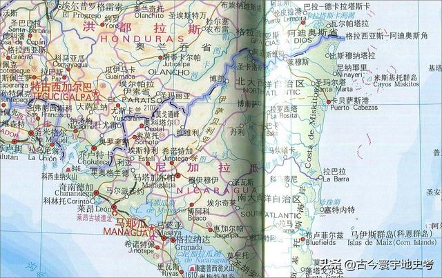 世界地图册北美洲，北美洲、南美洲和大洋洲各国行政区划图