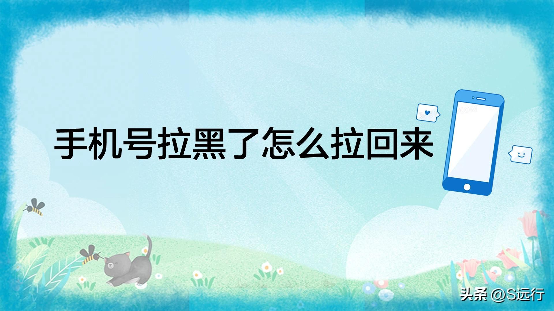 怎么把人拉出黑名单华为（手机号移除黑名单的方法）