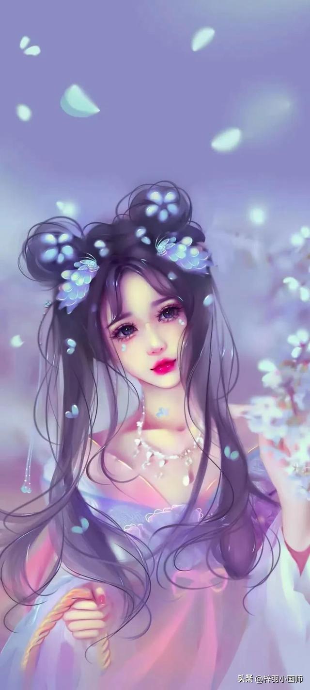 超唯美手绘女生头像，唯美手绘女生头像微信（用最初的心迎接最好的自己）
