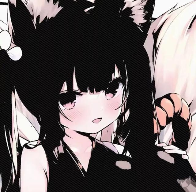 黑白动漫头像女，黑白女漫头像微信（ღ黑白动漫少女头像简直太绝啦ற）