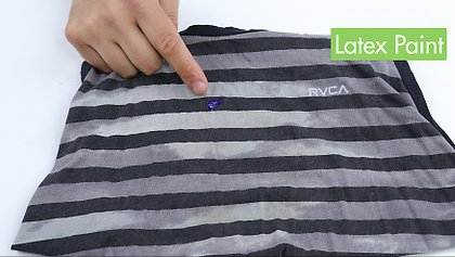 乳胶漆弄衣服上怎么清除干净，乳胶漆弄在衣服上怎样能洗干净（怎么去除衣服上的油漆污渍）