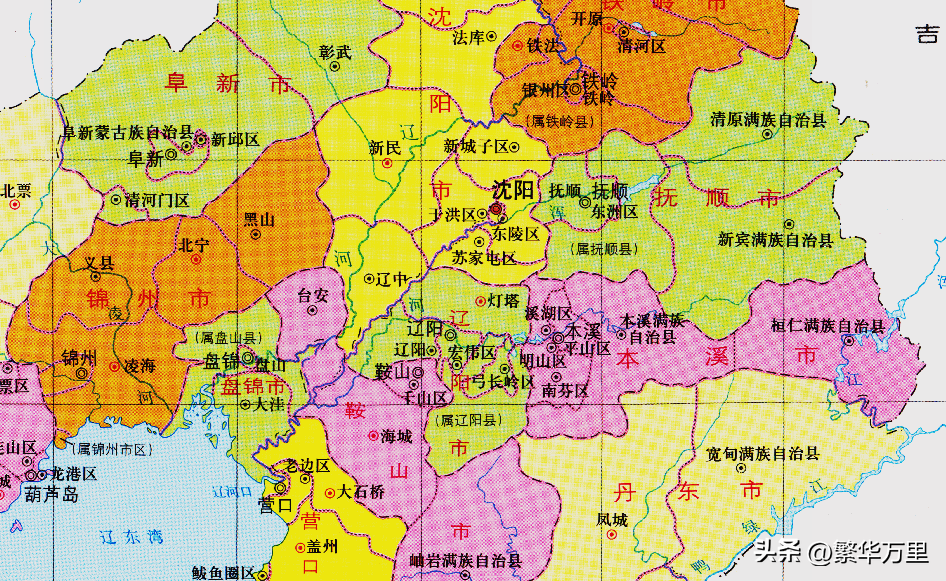 辽宁有多少个市(辽宁西部都有哪些城市)