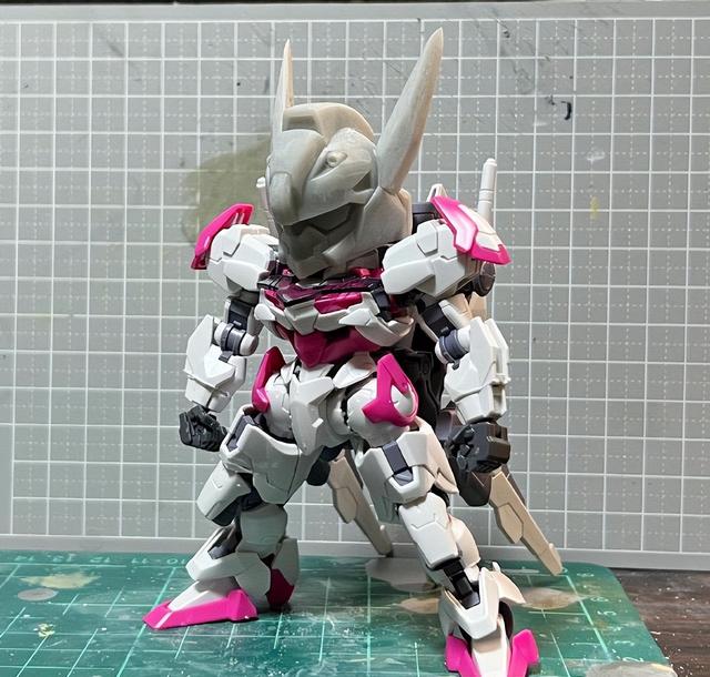 3D打印制作SD比例魔灵高达模型