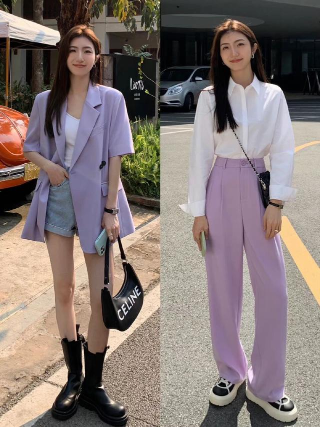 紫色裙子配什么颜色上衣，紫色裙子搭配什么颜色的上衣好看（参考这3种实用搭配公式）