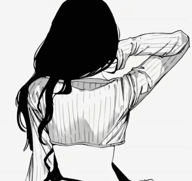 黑白漫头，微信头像，黑白漫头（高质量黑白动漫头像）