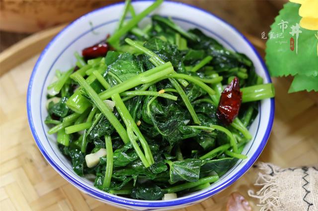 空心菜怎么炒，白灼菜心的做法家常（记得用上“半碗水”）