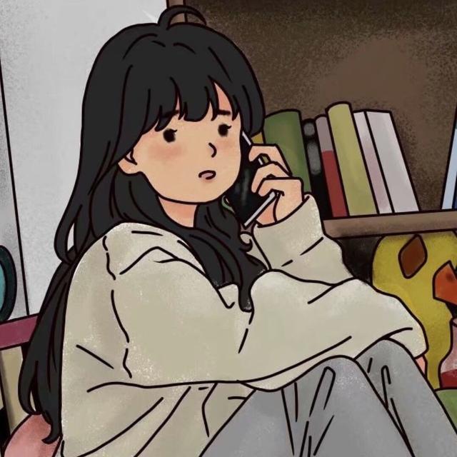 情头漫画 情侣，情侣头像丨一对两张漫画情头微信（插画风漫画风情侣头像）