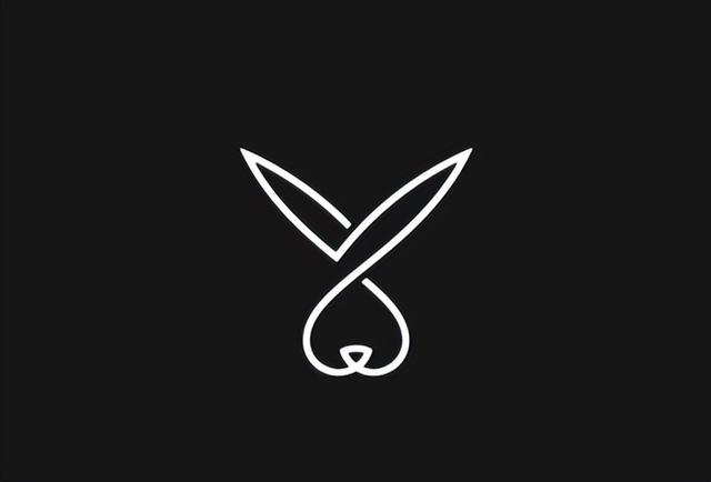 关于兔子元素logo图形设计，一组灵动的兔子元素标志设计
