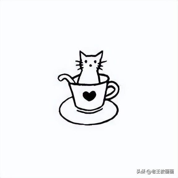 怎么画小女孩简单又漂亮，可爱的女孩怎么画（50个画猫咪的简笔画）