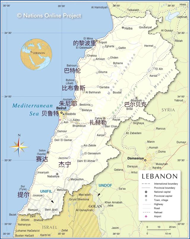 黎巴嫩属于哪个洲，黎巴嫩是哪个洲的国家（十字军、什叶派、德鲁兹）