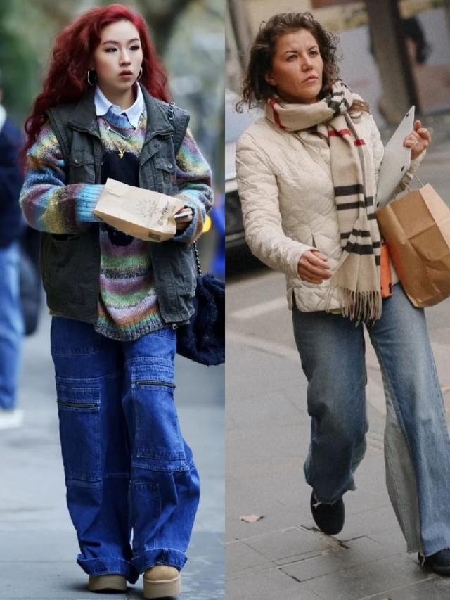 今年春天喇叭裤怎么穿才时髦，今年“封神”的喇叭裤更香