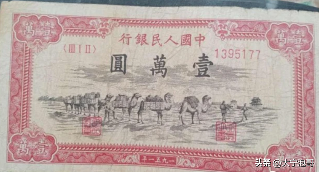 百元人民币尺寸，百元大钞尺寸是多少（第一版人民币壹万圆骆驼队暗记和辨真伪）