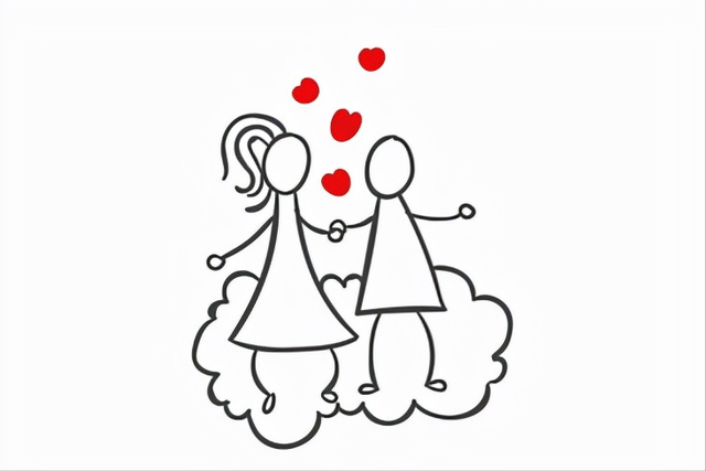 火柴人元素画法，火柴人的简单画法（小心心发射biubiubiu,火柴人表白简笔画模板）