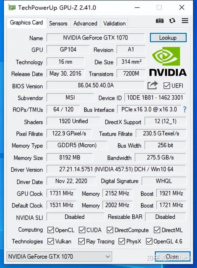 gtx1070显卡怎么样，gtx1070显卡详细参数评测（矿卡评测第3期：GTX）