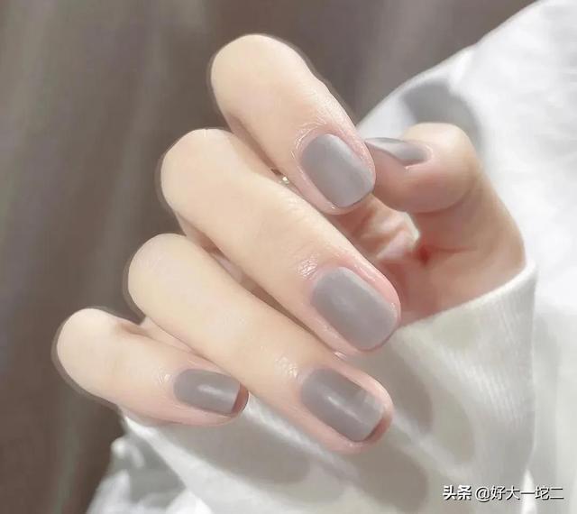好看的显白的纯色美甲推荐，好看又显白系列美甲