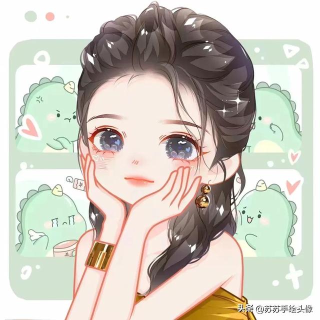 女生微信头像可爱卡通，适合女生的微信头像可爱萌卡通（可可爱爱的女生卡通头像）