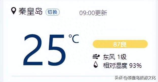 秦皇岛未来三天多云为主，最高气温30℃上下，空气湿度较大，体感上会比较闷热！
