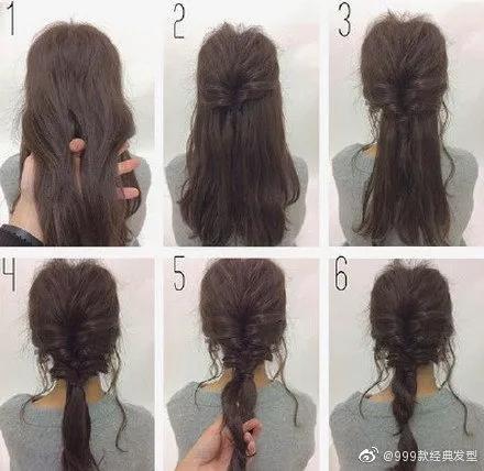 凌乱日系发型扎发，日系编发，姑娘们学起来