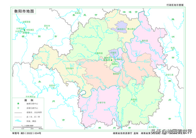 县级市是什么意思，地级市是什么意思通俗（2022年湖南省及下辖14市州标准地图政区版）