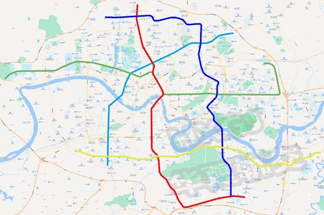 南宁市地铁交通线路图，南宁地铁全程线路图（南宁地铁6号线确认开建）