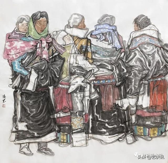 国画大写意人物画欣赏，写意人物画 ， 巫卫东